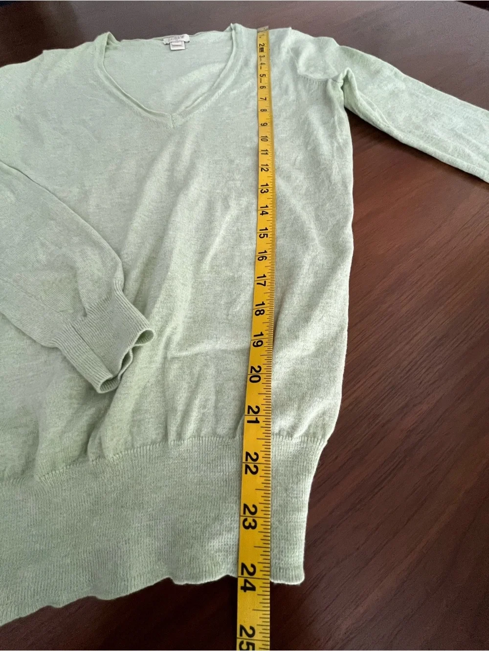 J. Crew Pale Mint V-Neck Sweater - Size XS